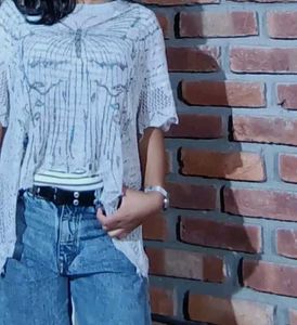Sheer Butterfly Top Y2K