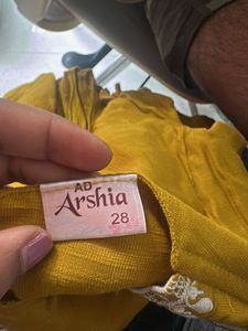 Mustard Yellow Embroidered Kurta