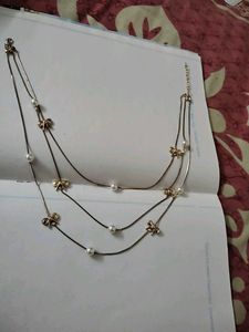 224.Multi-Layered rose gold Necklace