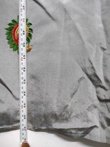 Gray Embroidered Dress