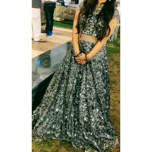 Heavy Partwear Gown 1 Piece for Women, Sequinned