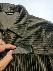 Made In Japan Brown Corduroy Button-Up Shirt