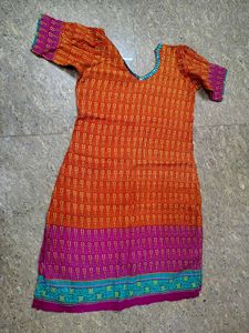 Vibrant Printed Dress Material Set