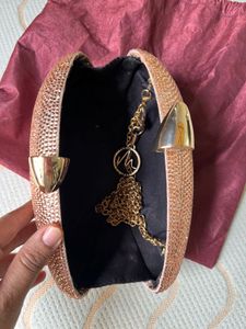 Sparkling Rose Gold Clutch