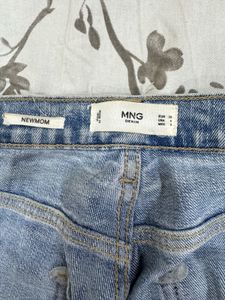 Mango Mom Jeans Light Wash