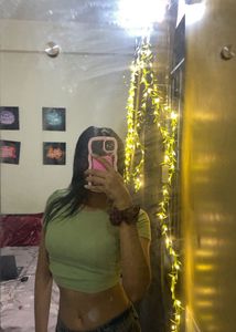 Matcha backless tie up top