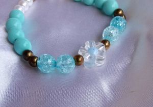 Beaded Bracelet - Turquoise, Pearl