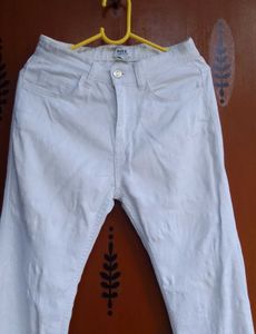 White Denim Bell Bottom Jeans