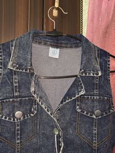 Blue Denim Vest