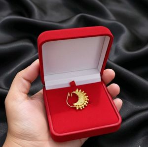 Gold Plated Crescent Moon Nose Pin