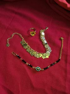 Charming Clover and evil eye Anklet/Bracelet