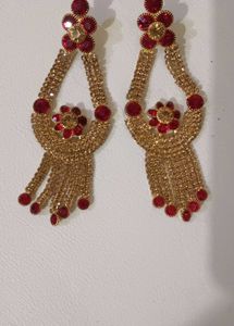 unstitched Kurta Set free gift earring