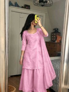 Elegant Pink Sharara Set
