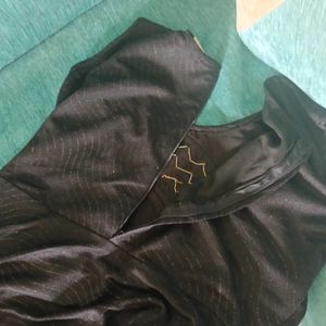 Elegant Black Embellished Dress