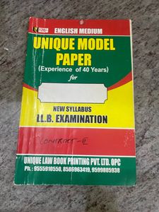 CCS LLB (3yr ) Second Semester All Subjects Unique