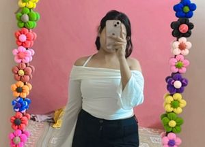 White Off-Shoulder Top