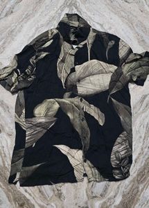 Men's Tropical Leaf Print Shirt