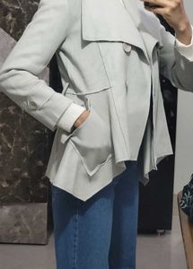 Grey Export branded trenchcoat
