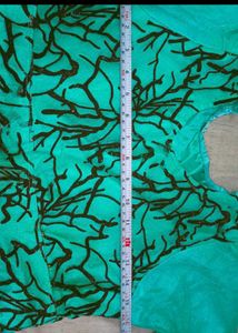 Stylish Teal Floral Print Dress