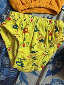 Boys Green Printed Underwear