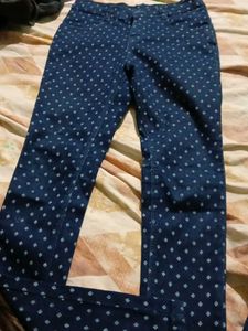 Blue Patterned Jeans