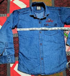 Boy's Blue Denim Shirt