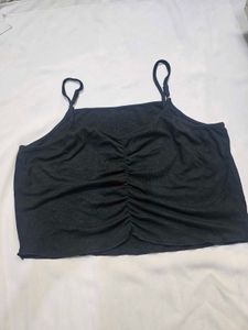 Koton Women's Draped Tank Top Strappy U Neck Shirt
