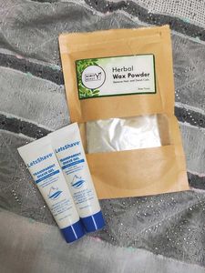 Herbal Wax Powder & Shave Gel Set