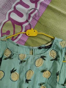 Cute Lemon Print Dress 12 to 13 Years