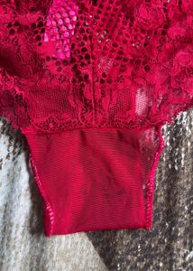 Lace Briefs - Red