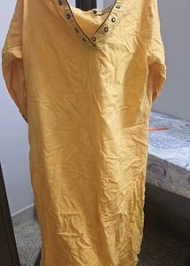 Yellow Printed Kurta and Pant