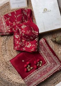 Beautiful Silk Saree with Blouse Combo Offer