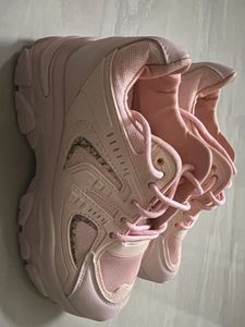 Pink Chunky Sole Sneakers