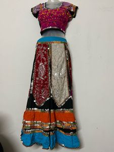 NAVRATRI Embroidered Bohemian Lehenga Set