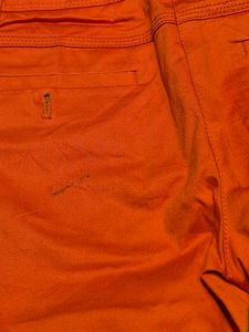 Lacoste Statement Orange Chino Trousers / Pants (S