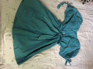 Teal Wrap Dress