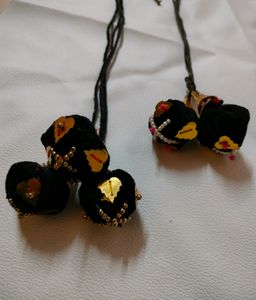 Kunjalam End of Hair Paranda - Temple Jewellery