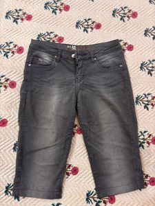 Grey Capri Shorts