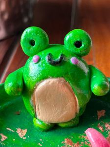 handmade clay trinket