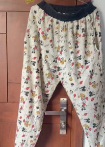 elastic waist Mickey Mouse Pajama Pants