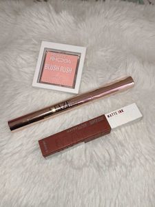 Makeup Bundle: Blush, Mascara & Lipstick