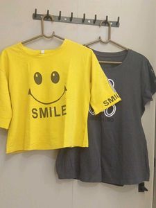Cute Smiley Face T-Shirts (Set of 2) Coboo