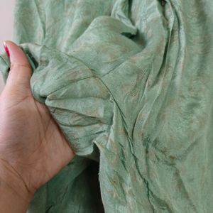 Tussar Silk Salwar &amp; Chiffon Dupatta