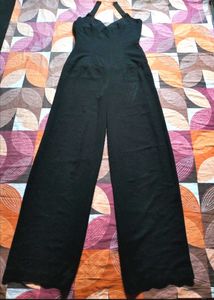 Elegant Black Halter Jumpsuit