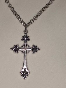 Gothic Cross Pendant Necklace