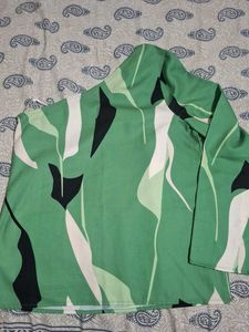 Green One-Shoulder Top