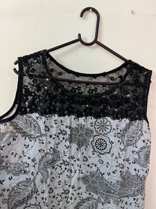 Designer Kurti With Net Lace