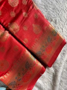 Red zari Silk Saree❤️