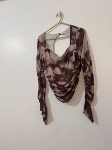 Brown Crop Top