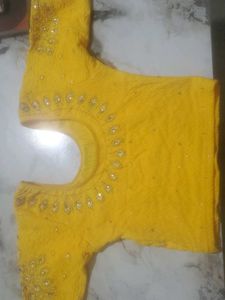Vibrant Yellow Embroidered Blouse